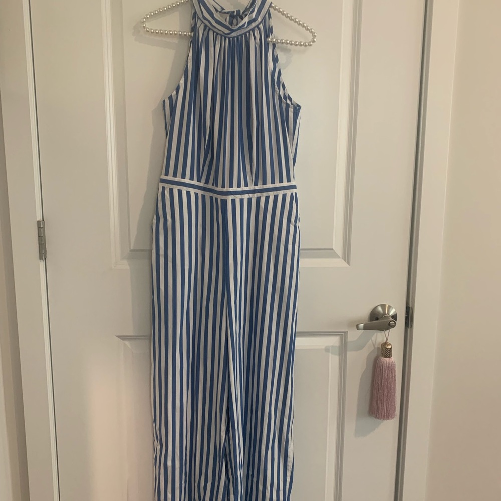 Pinstripe jumpsuit